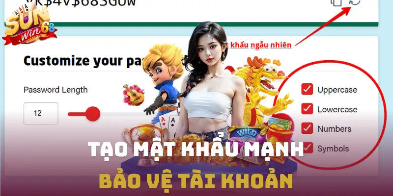 Cách tạo mật khẩu mạnh bảo vệ tài khoản SUNWIN hiệu quả