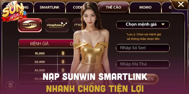 Nạp qua SmartLink nhanh chóng tiện lợi